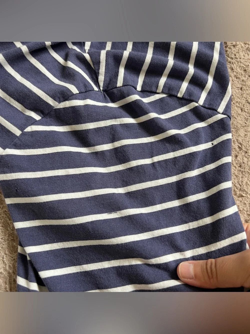 Polo Ralph Lauren Striped V-Neck T-shirt‎ Preppy Minimalist Old Money Sz XL